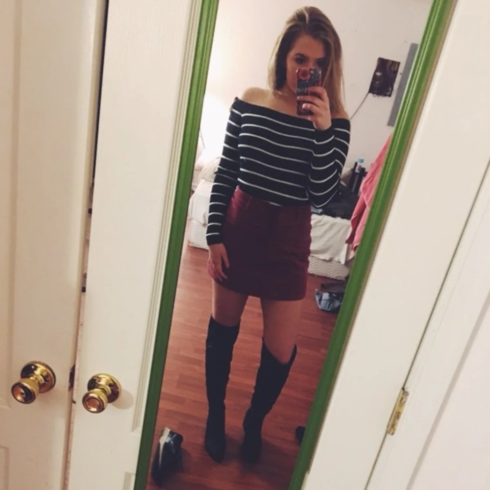 Off the shoulder sweater